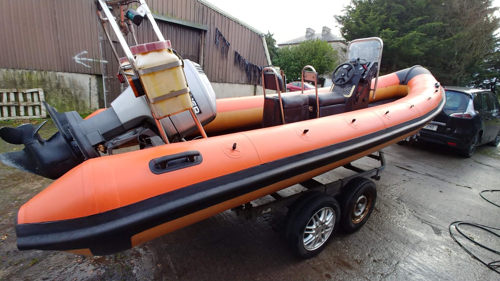 Orange RIB at NEWMARINE