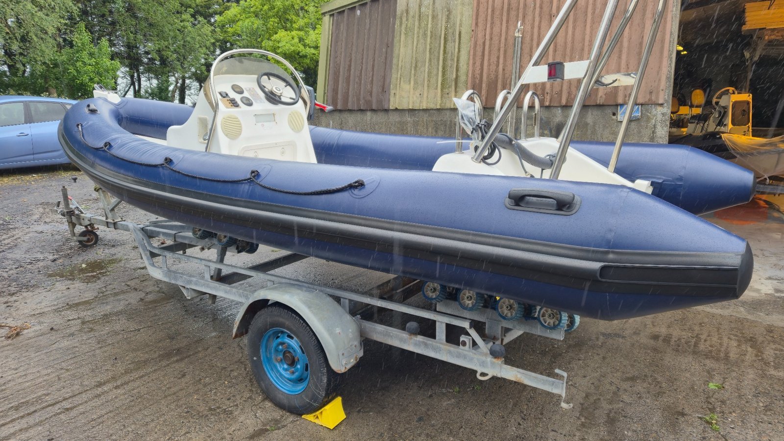 Blue RIB at NEWMARINE
